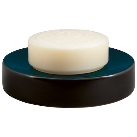 Spirella Stoneware Soap Holder Jaro Black and Petrol 10.20356